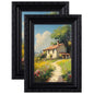 eletecpro 5x7 Vintage Picture Frame, Glass Cover, Gold, 2-Pack