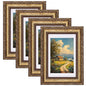 eletecpro 8x10 Vintage Picture Frame, Glass Cover, Gold, 4-Pack
