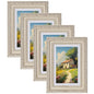 eletecpro 8x10 Vintage Picture Frame, Glass Cover, Gold, 4-Pack
