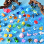 50 Pcs Mini Resin Animal Tiny Resin Animals Figurines Bulk Miniature Little to Hide Small Animal Figures Bulk for Micro Fairy Party Favors Garden Landscape Accessories Dollhouse Crafts Decor