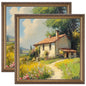 eletecpro 5x7 Vintage Picture Frame, Glass Cover, Gold, 2-Pack