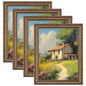eletecpro 8x10 Vintage Picture Frame, Glass Cover, Gold, 4-Pack